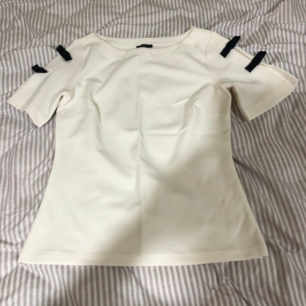 ANN TAYLOR white blouse size XSP NWOT